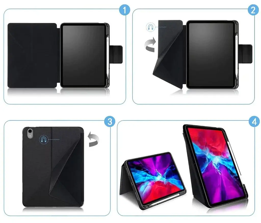 Чохол Primolux Transformer Latch для планшета Apple iPad Air 11" 2026 M4 (A3459 / A3460 / A3463) - Pink - фото 4