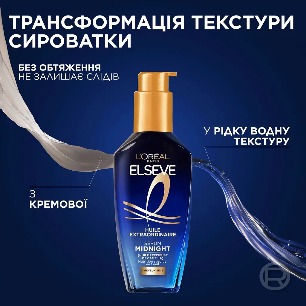 Нічна сироватка L'Oreal Paris Elseve Midnight Serum для інтенсивного живлення волосся 100 мл - фото 4