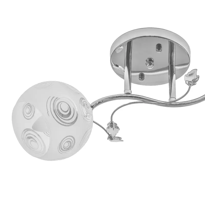 Люстра потолочная Brille в спальню E27 60W CH (LK-584C/2) - фото 3