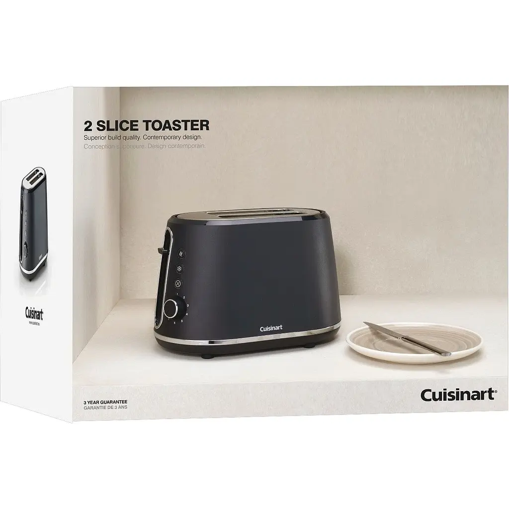 Тостер Cuisinart 2 слоти деревновугільний сірий (CPT780E) - фото 2