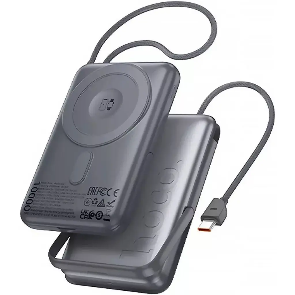 Зовнішній акумулятор Hoco Q43 Clever 10000mAh 20W Metal Gray [165932] - фото 2