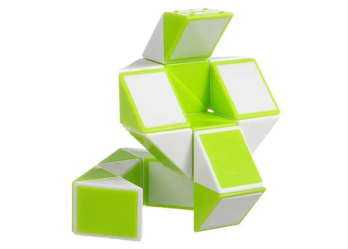 Змійка Рубіка біло-зелена в коробці (Smart Cube Snake White and Green in box) (SCT404) - фото 4