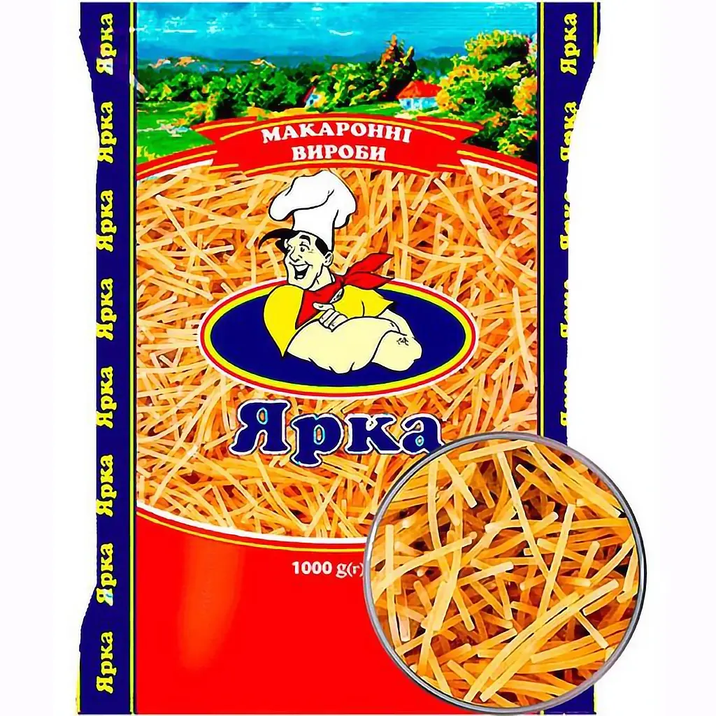 Макаронні вироби Ярка Вермішель 1 мм 1 кг - фото 2
