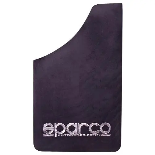 Бризковики малі чорні SPARCO 360х220 мм тверді 4 шт - фото 2