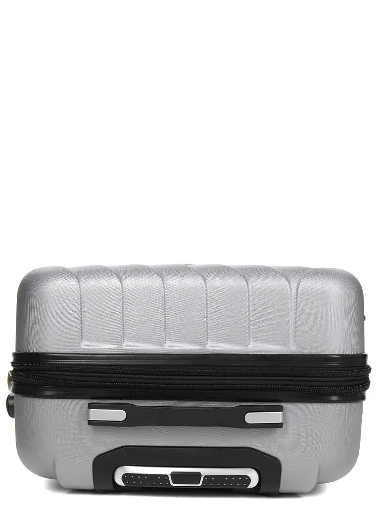 Валіза середня M ABS-пластик Madisson Snowball 03403 68х44х27см 68+13л Срібна - фото 9