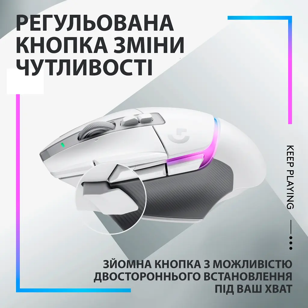 Мишка Logitech G502 X Plus Wireless White (910-006171) - фото 5