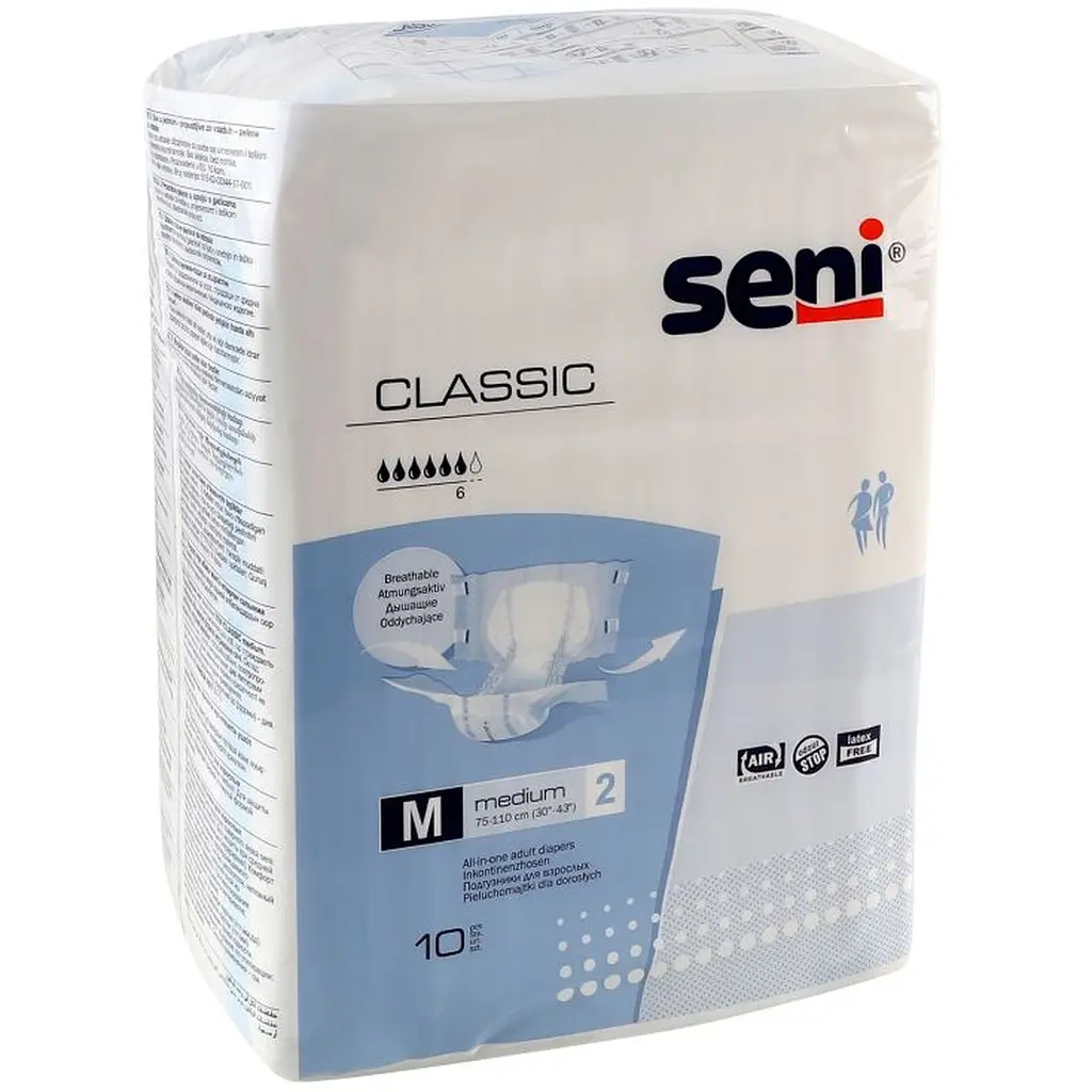 Підгузки для дорослих Seni Classic Medium 10 шт. (SE-094-ME10-SC1) - фото 2
