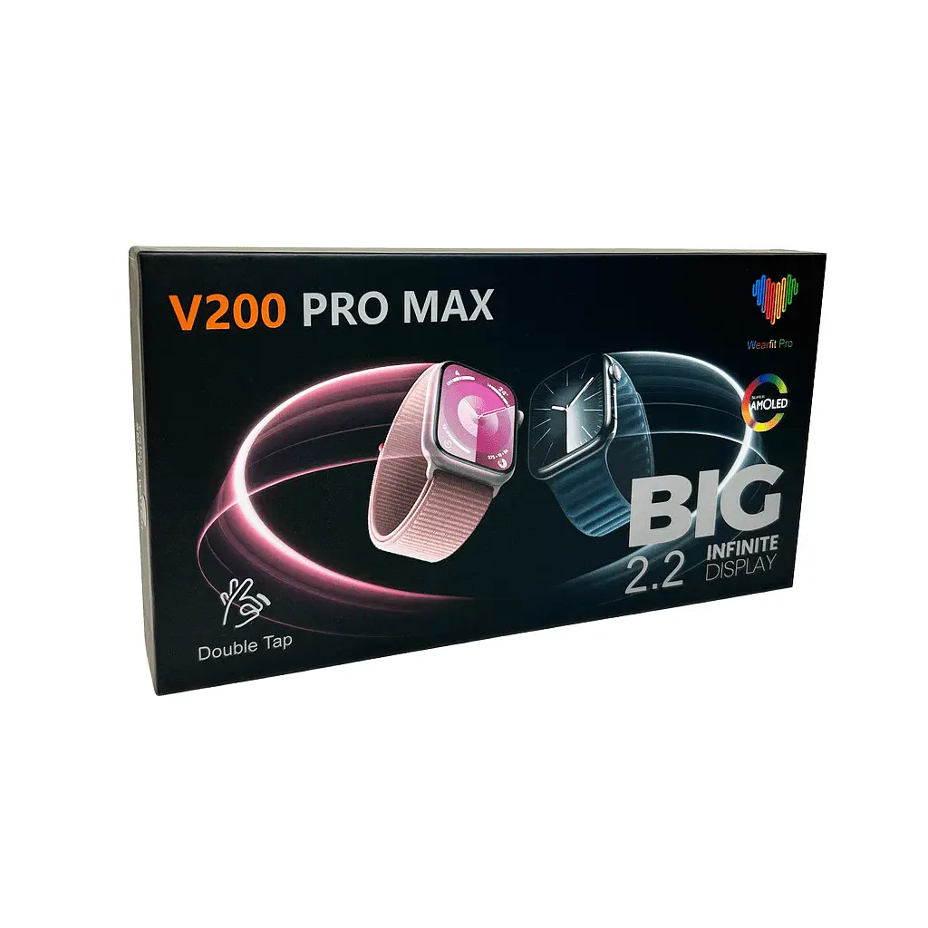 Смарт-годинник BIG V200 Pro Max 44mm. 220 mAh IP65 Black - фото 2