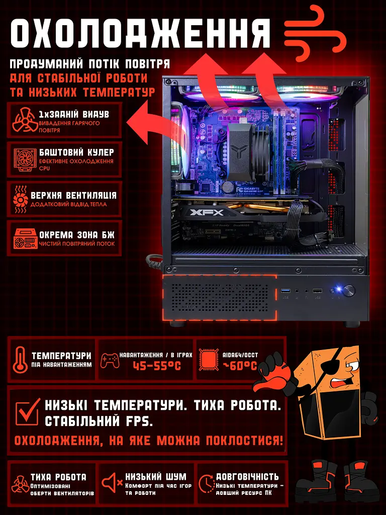 Ігровий ПК Tera Entry ARGB (RX 470 / Core i5 / RAM 16GB / SSD 256GB) - фото 6