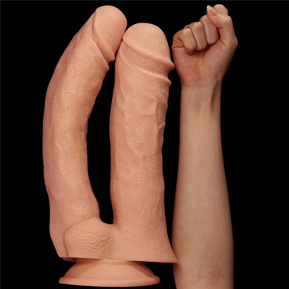 Двойной фаллоимитатор 12'' Realistic Mega Double Dildo LOVETOYS 66-LV111013 99180 - фото 6