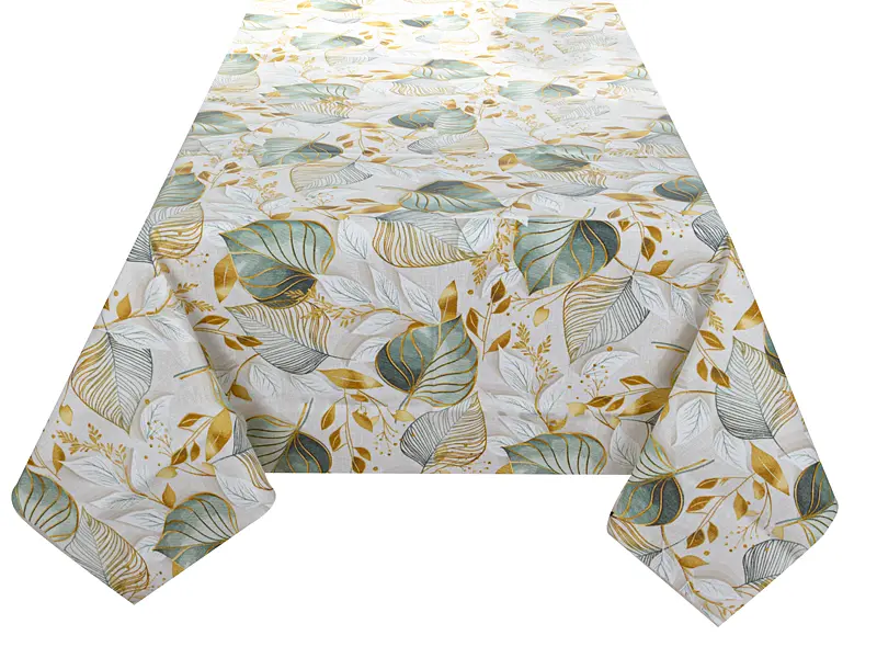 Скатертина Lefard Home Textile Paladium 140х140 см водовідштовхувальна оливкова (715-426) - фото 2