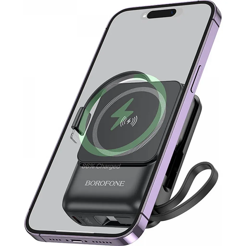 Внешний аккумулятор Borofone BJ59 Refined 10000mAh 22.5W Black [123610] - фото 3