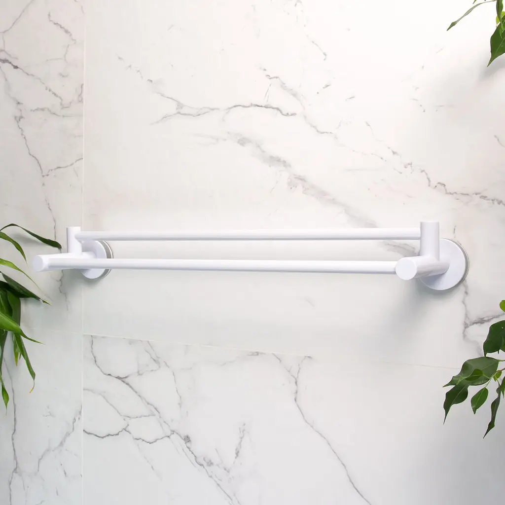 Тримач для рушників MVM BP-31 подвійний, білий (BP-31 WHITE) - фото 3