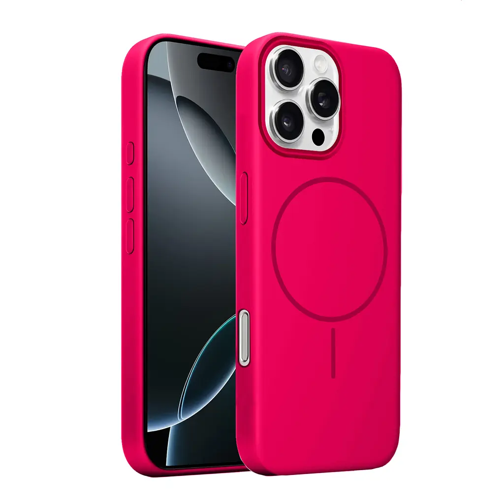 Чохол MAKE Apple iPhone 16 Pro Max Silicone Solo Fuchsia - фото 3