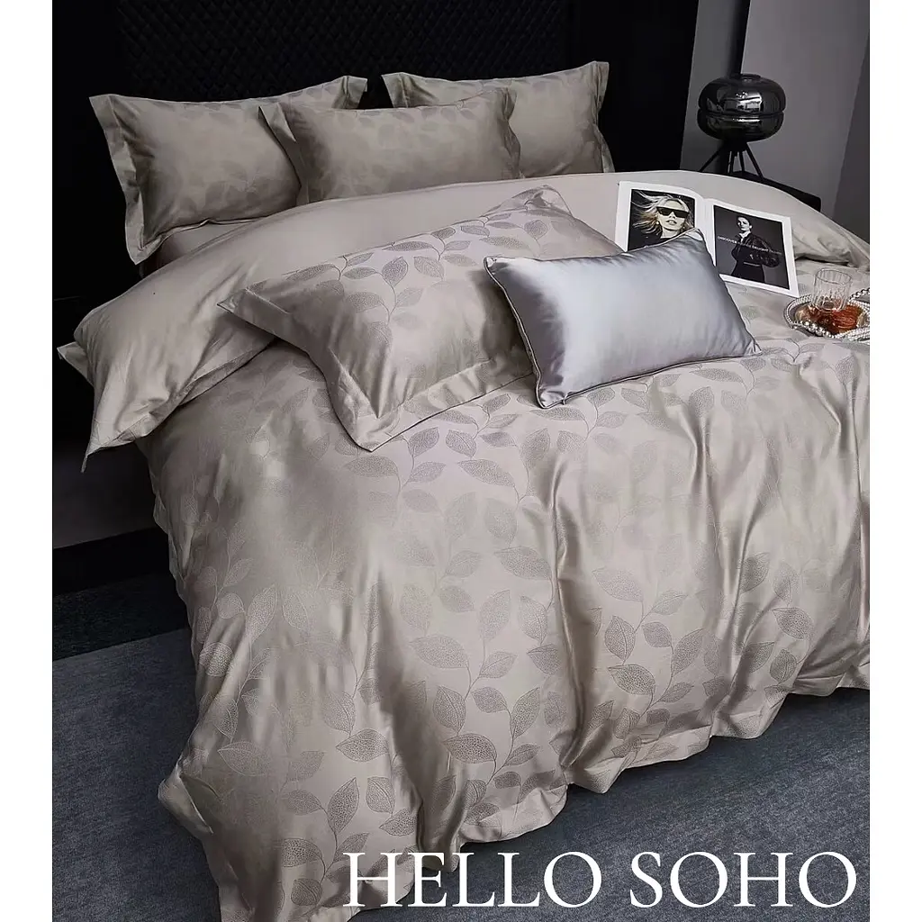 Комплект постельного белья Soho Boutique евро Leaves Champagne (A130099) - фото 2