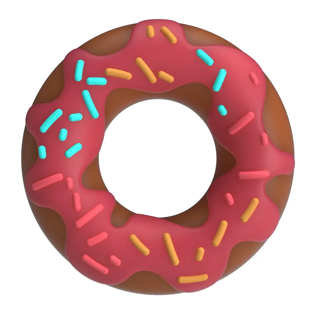 Ерекційне кільце Pretty Love Berry Super Donut різнобарвне - фото 2