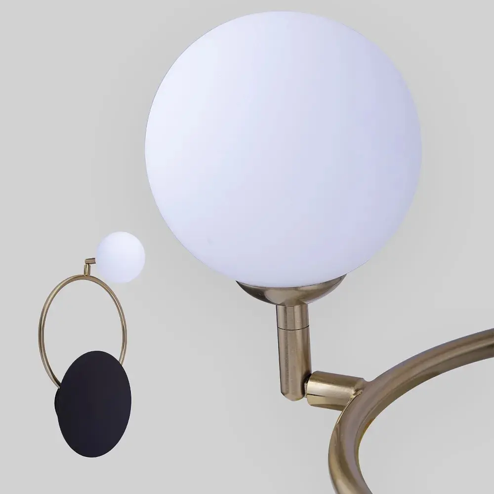 Настінний світильник MJ-Light PEARL BK+GD 16002 - фото 3