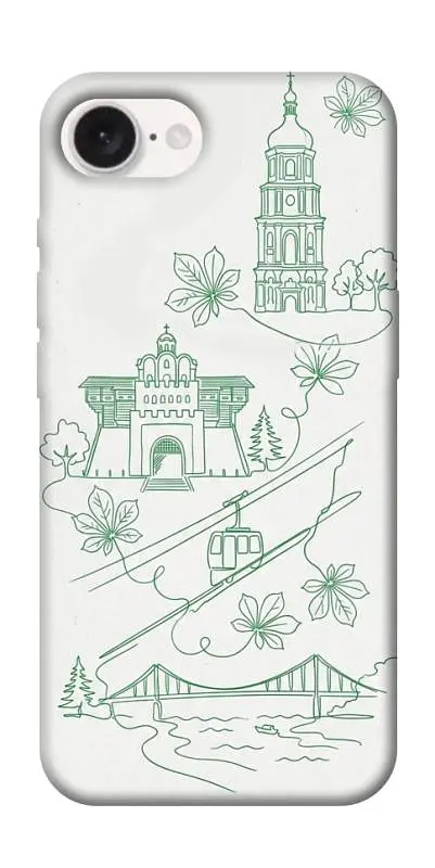 TPU чохол Demsky Heart of Kyiv для Apple iPhone 16e (6.1")