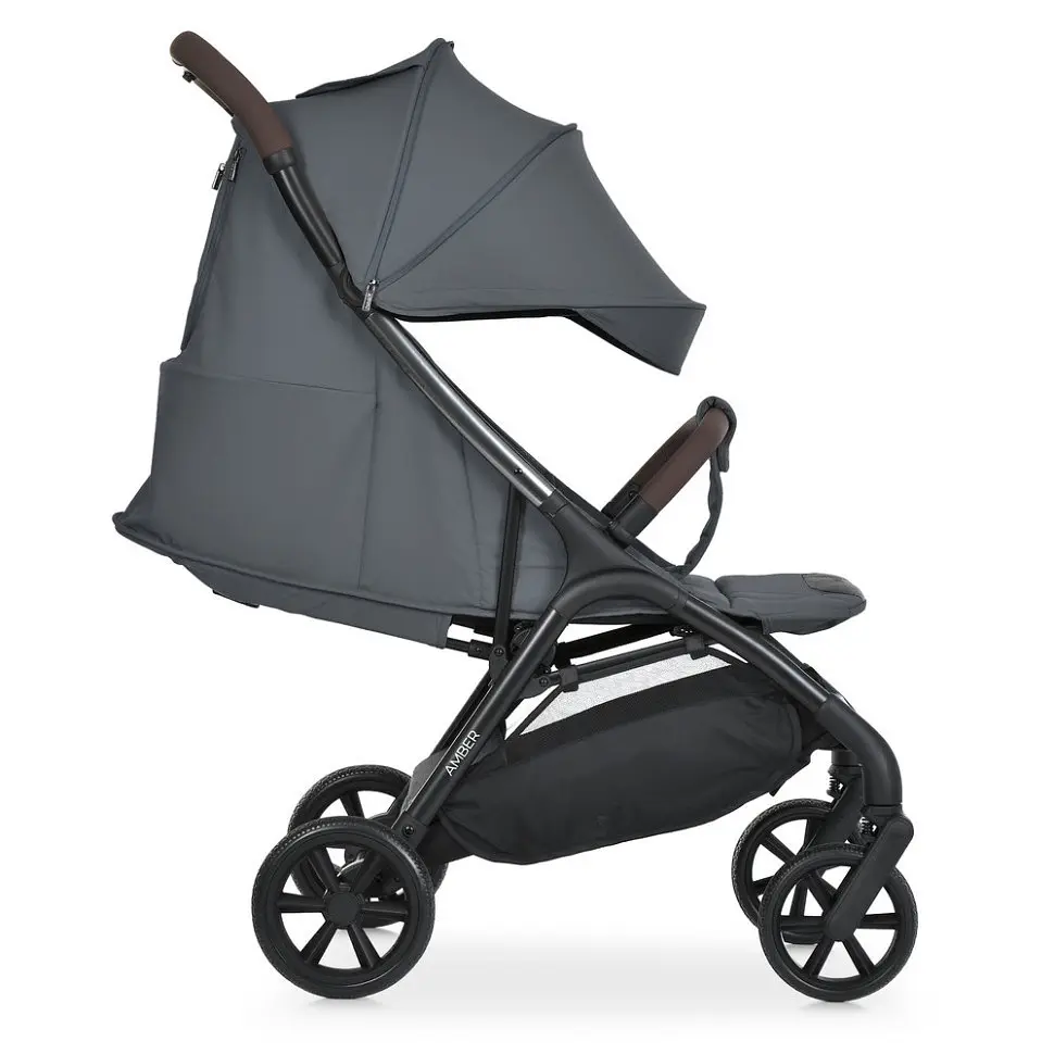 Дитяча прогулянкова коляска AMBER ME 1227 Magnet Gray - фото 4