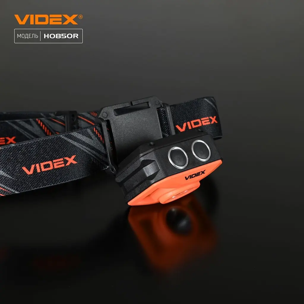 Налобний світлодіодний ліхтарик Videx VLF-H085-OR 400 Lm 5000 K (VLF-H085-OR) - фото 17