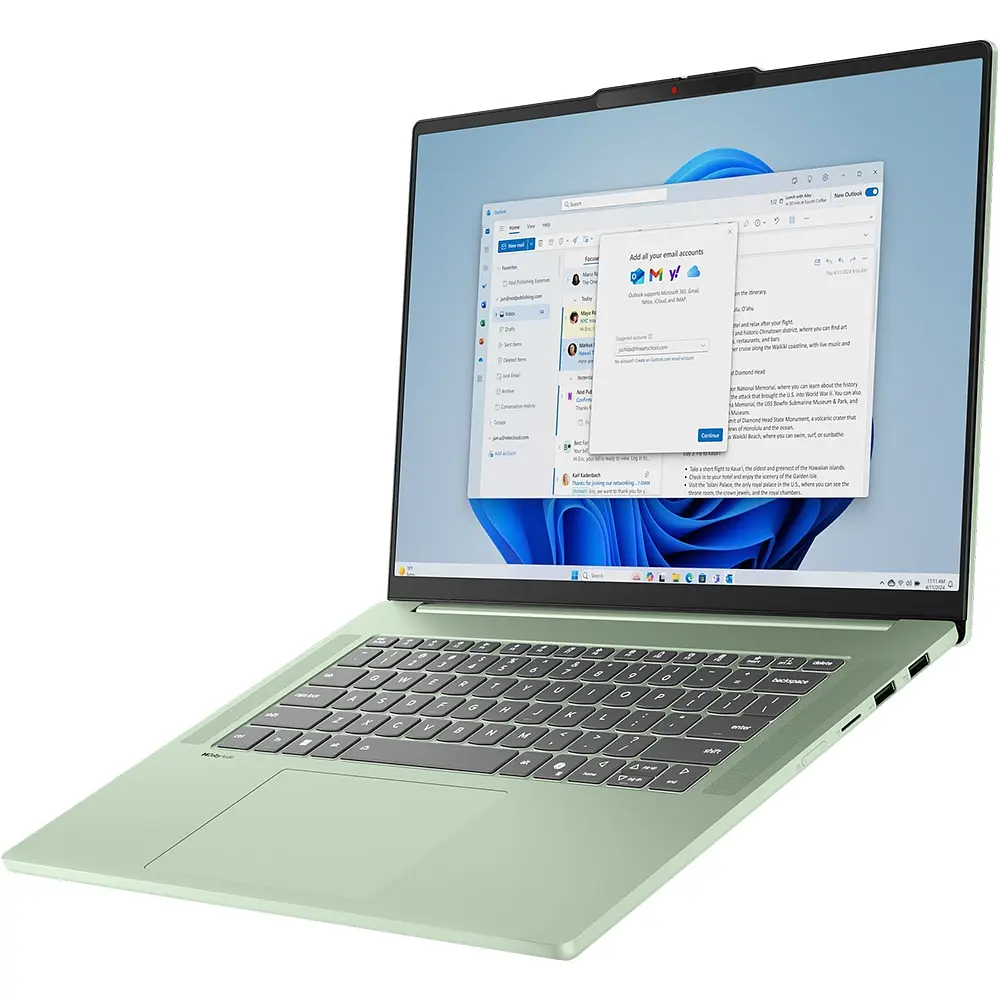 Ноутбук LENOVO IdeaPad Slim 5 15ARP10, AMD Ryzen 7 7735HS до 4.75GHz, 15.3" WUXGA, 16GB, SSD 1TB, AMD Radeon 680M Graphics, Free Dos - фото 2