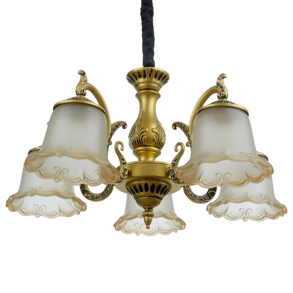 Люстра подвесная Brille прованс E27 60W G (BKL-686S/5) - фото 2