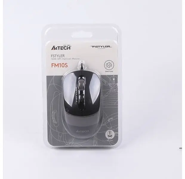Мышь A4Tech Fstyler FM10S Black/Grey - фото 7