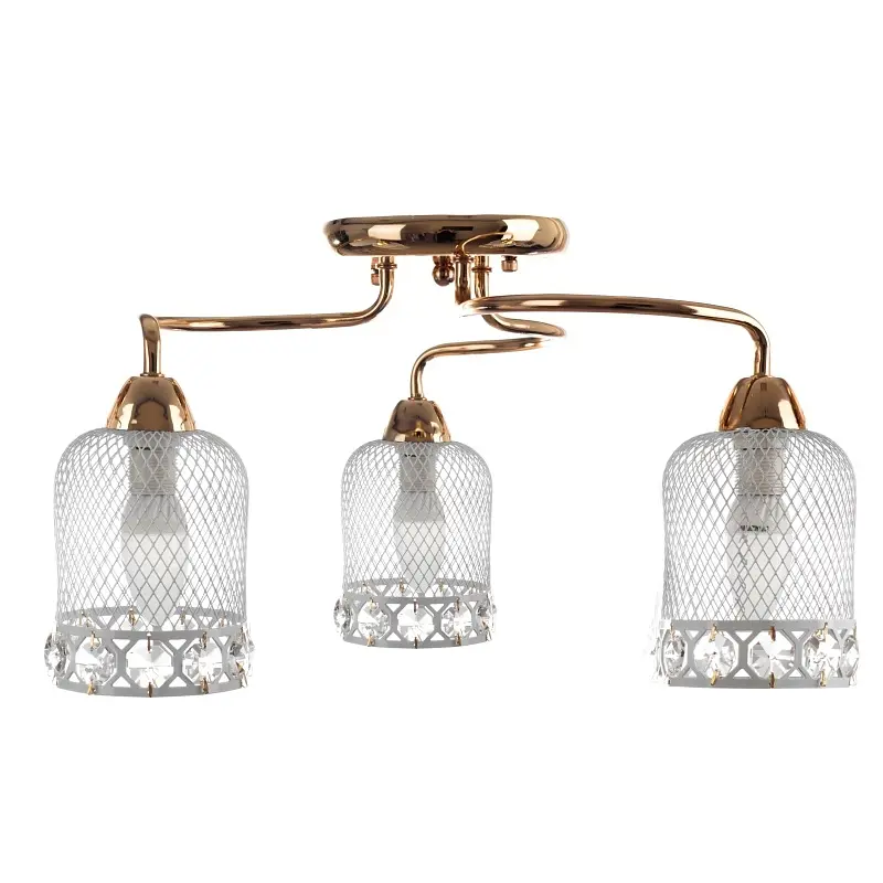 Люстра потолочная Brille в спальню E14 40W G (BKL-583C/3) - фото 5