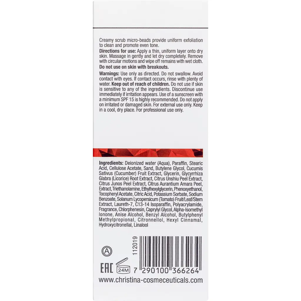 Скраб-ексфоліатор для обличчя Christina Comodex Scrub & Smooth Exfoliator 75 мл - фото 3