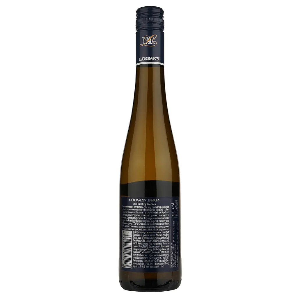 Вино Dr. Loosen Riesling Trocken, белое, сухое, 12%, 0,375 л (15363) - фото 2
