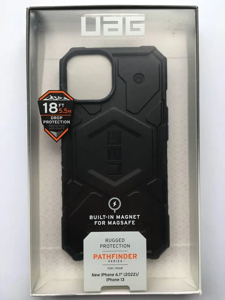 Чохол протиударний UAG Pathfinder MagSafe (Original) 114052114040 для iPhone 14/13 (6.1") Black - фото 2