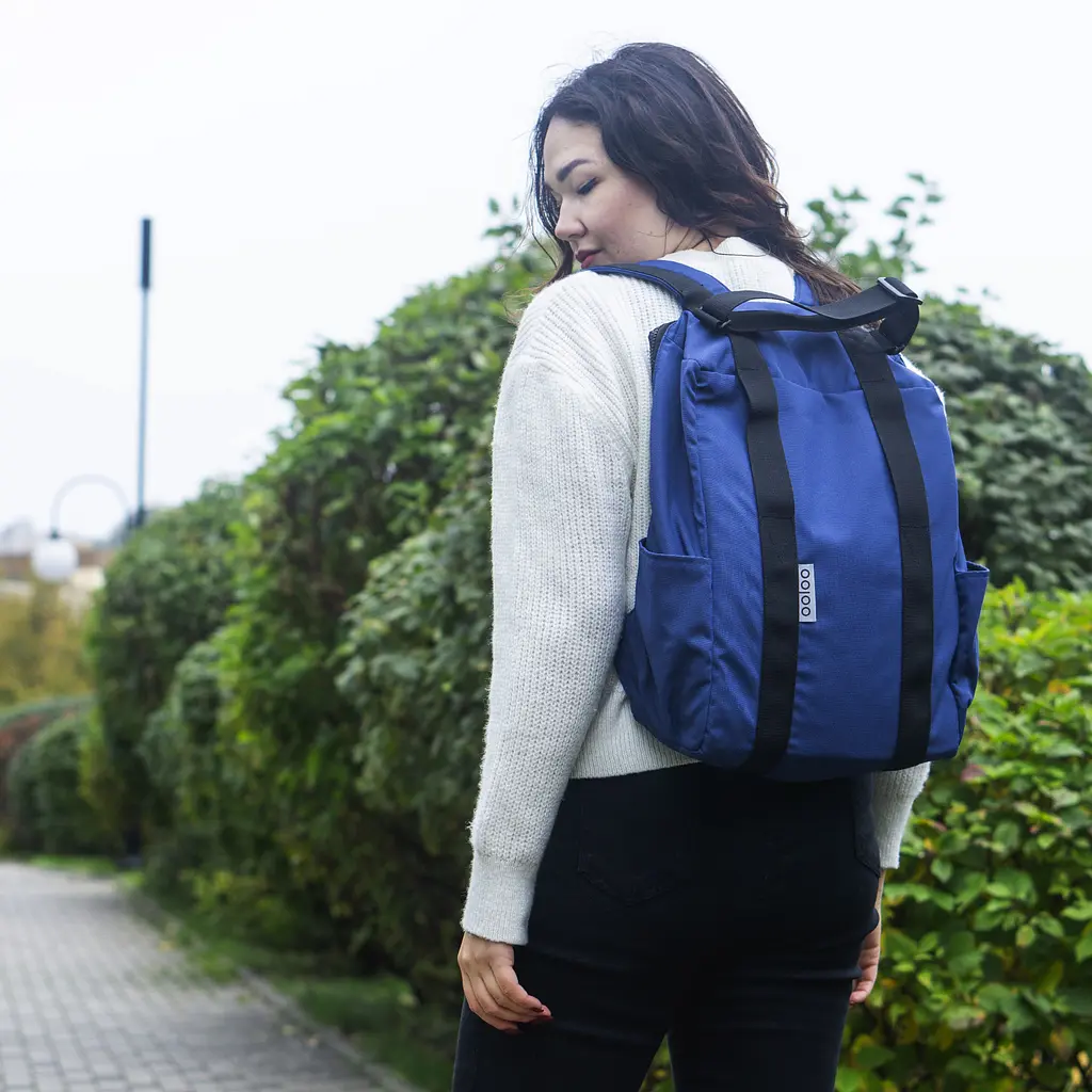 Рюкзак-антикрадій OOLOO Кенгуру mini 40x30x12 см, синій 2875 - фото 6