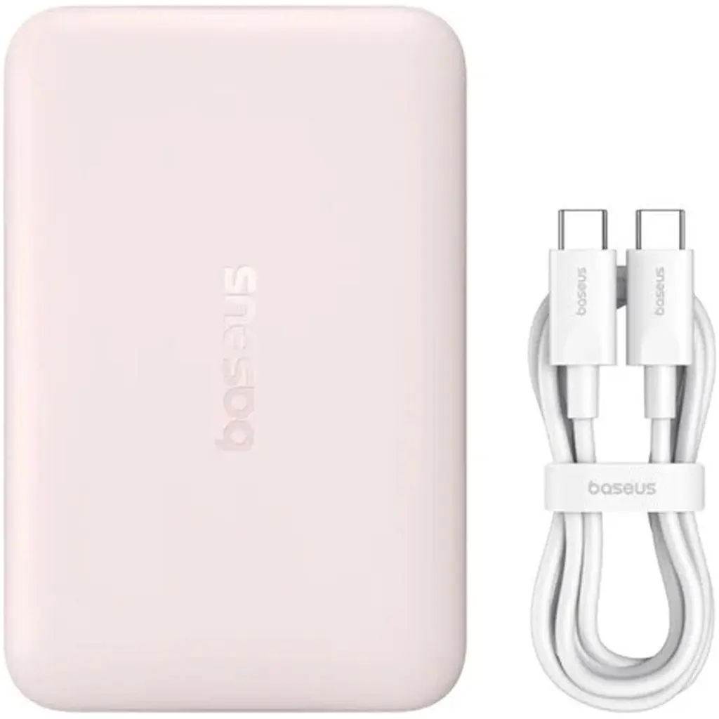 Зовнішній акумулятор Baseus EnerFill Ultra Mini 10000mAh 22.5W Pink (E0026601) [153915] - фото 4