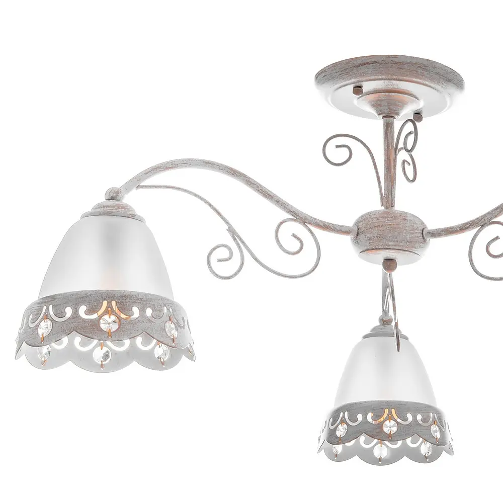 Люстра потолочная Brille классическая E14 40W WH (BKL-594C/3) - фото 2