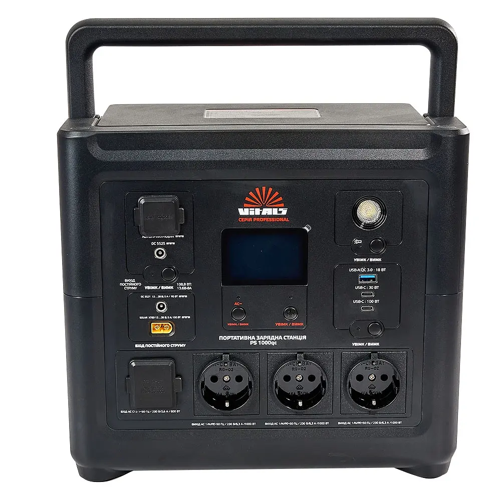 Портативна акумуляторна станція Vitals Professional PS 1000qc (223637) - фото 2