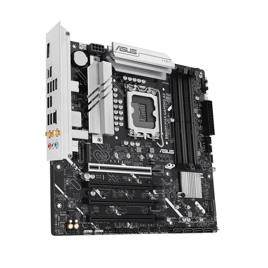 Материнская плата B860M MAX GAMING AX s1851 B860 4xDDR5 M.2 DP USB Type-C Wi-Fi BT mATX Asus teh0018961 - фото 4