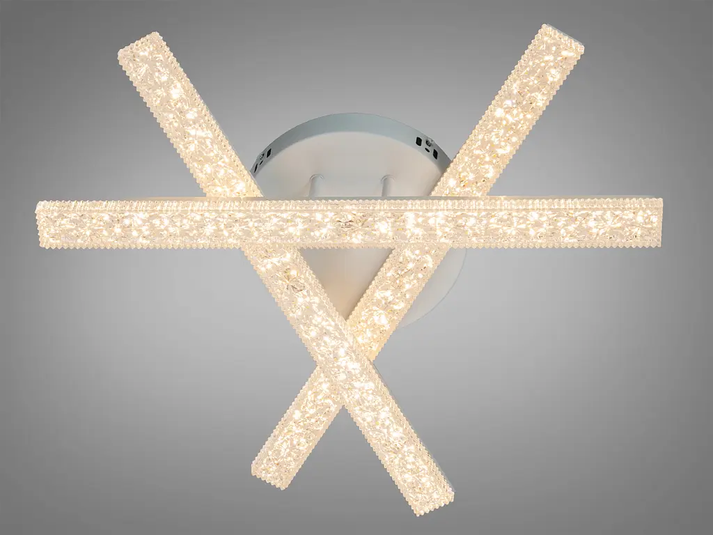 Стельова LED люстра Romin біла 48W три модулі до 8 м² - фото 2