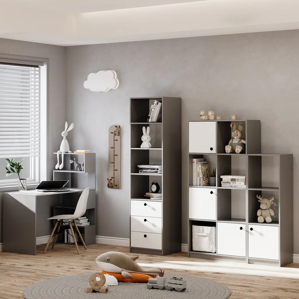 Письмовий стіл Open shelf 750х1200х550 мм Сірий - фото 2