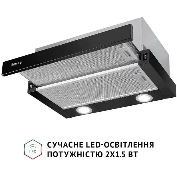Витяжка телескопічна Perfelli TL 502 BL LED - фото 3