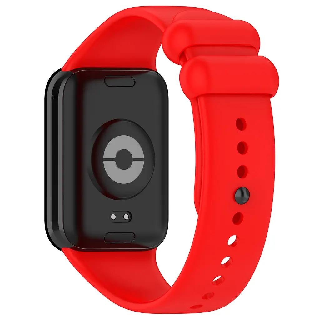 Силіконовий ремінець для фітнес браслетів Xiaomi Mi Band 8 Pro/9 Pro Redmi Watch 4/5, Silicone, red, зі зручною застібкою, на фітнес трекер та смарт годинник, ArmorStandart (ARM73972) - фото 2