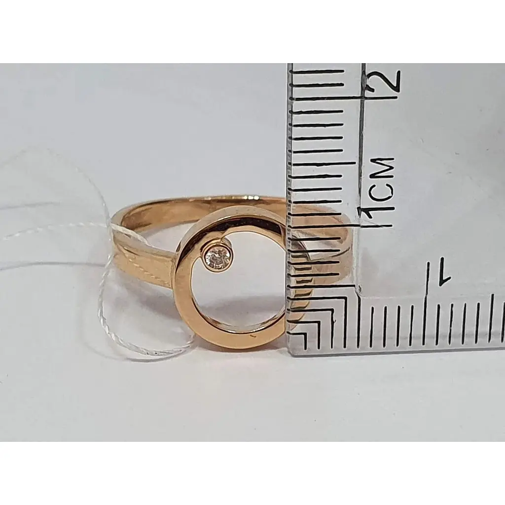 Золоте кільце Імперія золота з фіанітом. КВ983(3)И 18 - фото 5