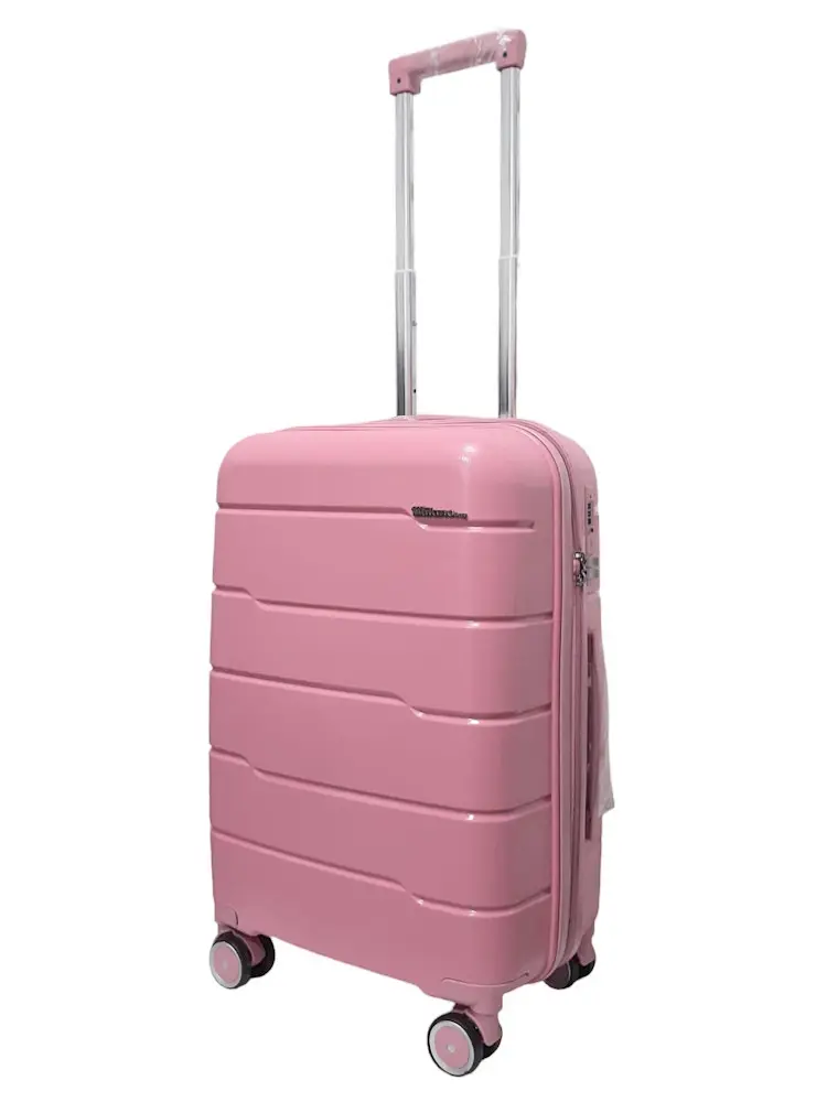 Валіза мала S+ з поліпропілену Milano bag 0305 52л Рожевий - фото 2