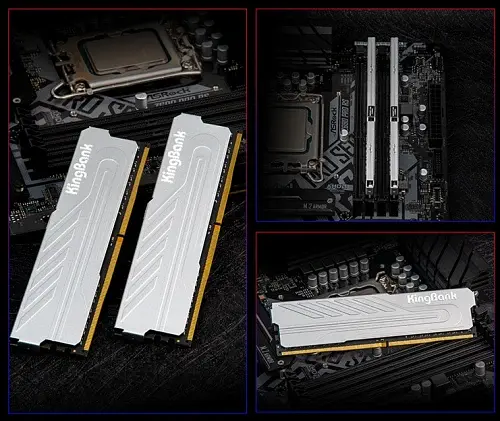 Пам'ять 16Gb DDR5, 5600 MHz, KingBank, Silver, 36-36-36-80, 1.35V, з радіатором (K5.01.FP05DD7202) - фото 2