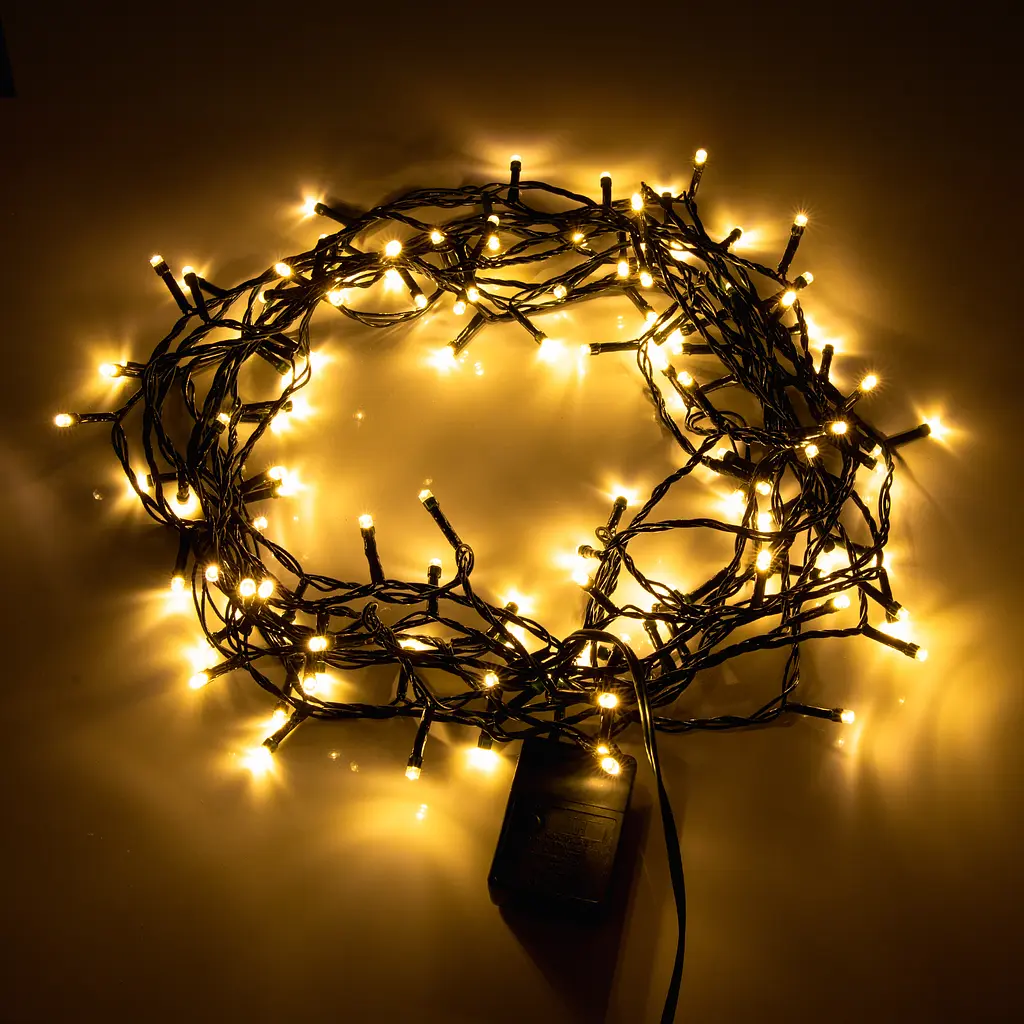 Електрогірлянда Yes! Fun нитка 120 LED 8 режимів миготіння 8.4 м тепло-біла (974832) - фото 4