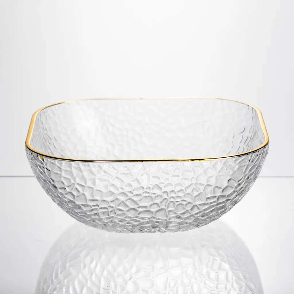 Набір салатниць Golden 7 штук 1.5 л/0.2 л із золотою окантовкою Yiwu HP-34-43 - фото 6
