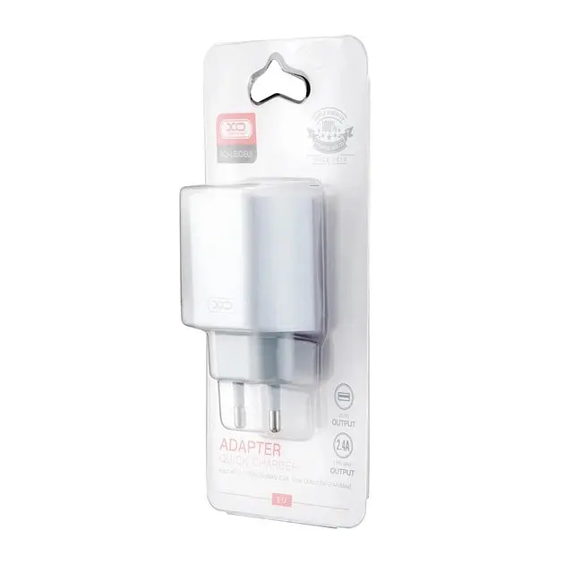 Зарядное устройство XO L85C на 2 USB-выхода комплект с кабелем type-C белый - фото 3