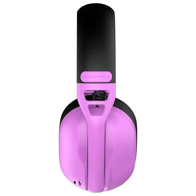 Бездротові навушники - ігрова гарнітура HATOR Hyperpunk 3 Wireless (ESH19) фіолетова - фото 3