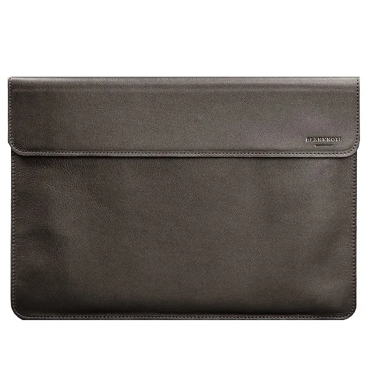 Кожаный чехол-конверт BlankNote на магнитах для MacBook Air 15 (2023) Темно-бежевый - фото 5