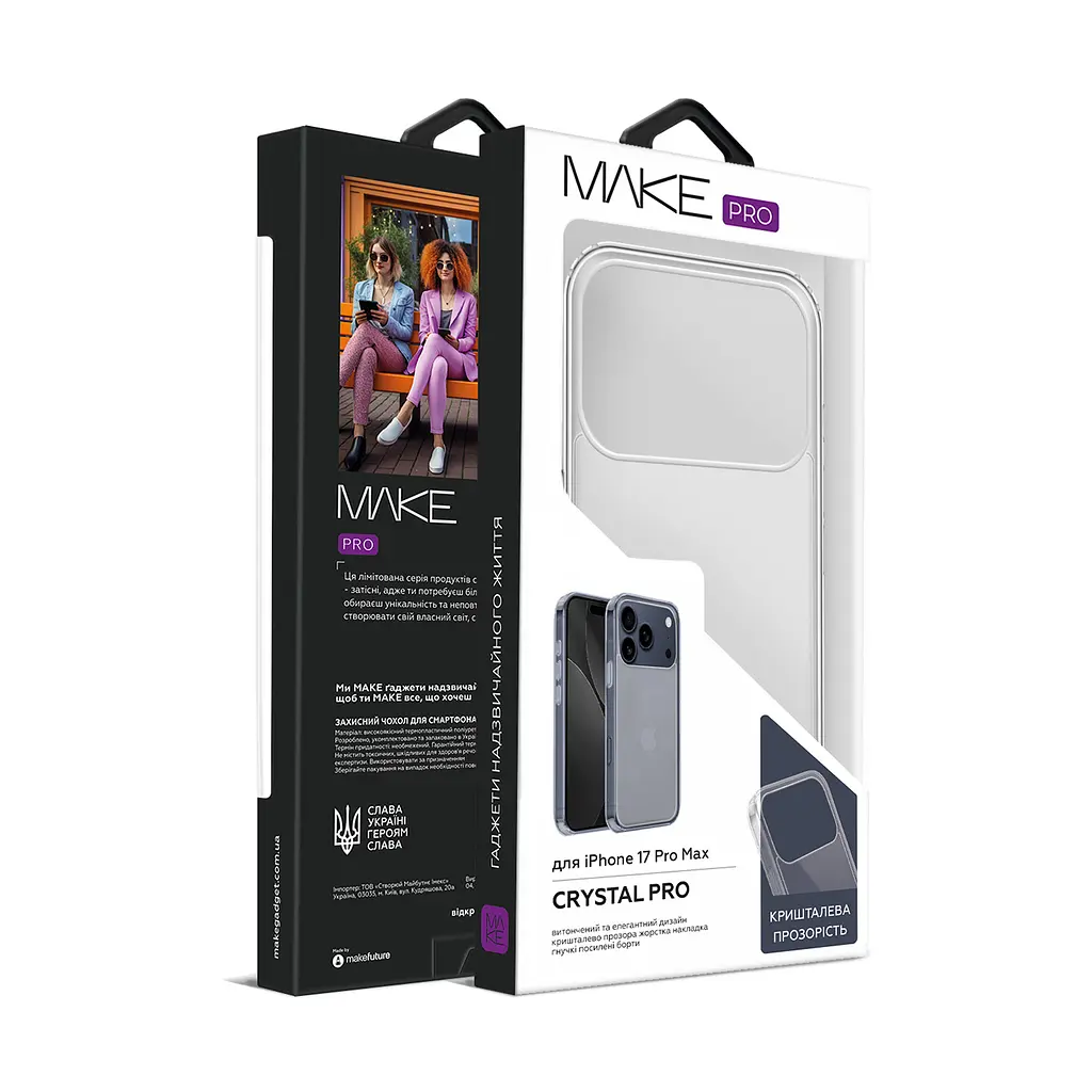Чохол MAKE Apple iPhone 17 Pro Max Crystal Pro - фото 2