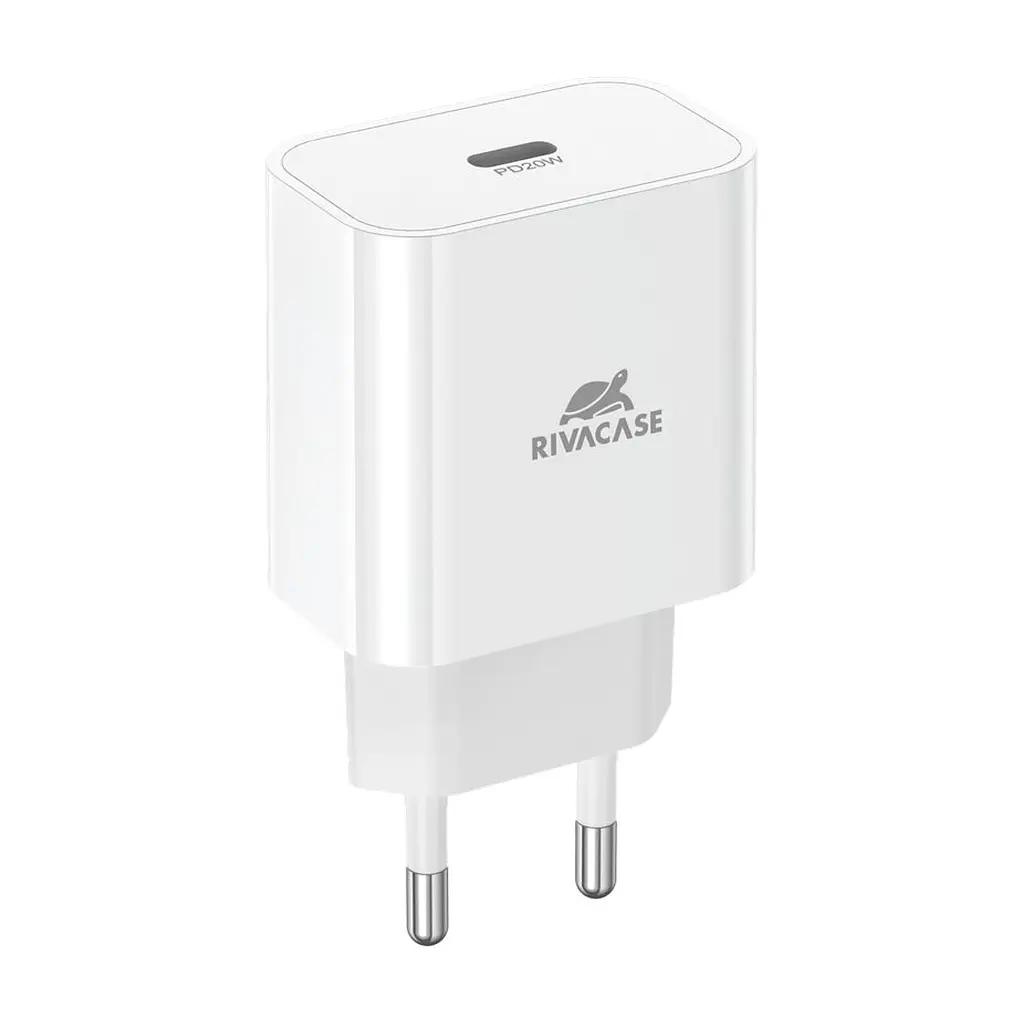 Зарядний пристрій RivaCase 1xUSB Type-C PD 20 Вт white (PS4101 W00 (White))